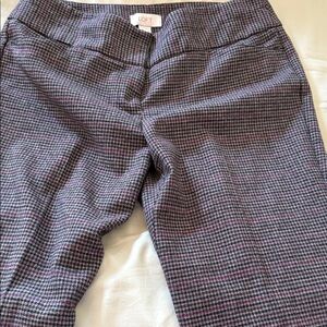 LOFT Multicolor Checkered Pants